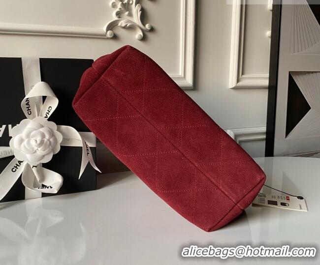Inexpensive Design Chanel Suede Small Hobo Bag AS5970 Red 2026