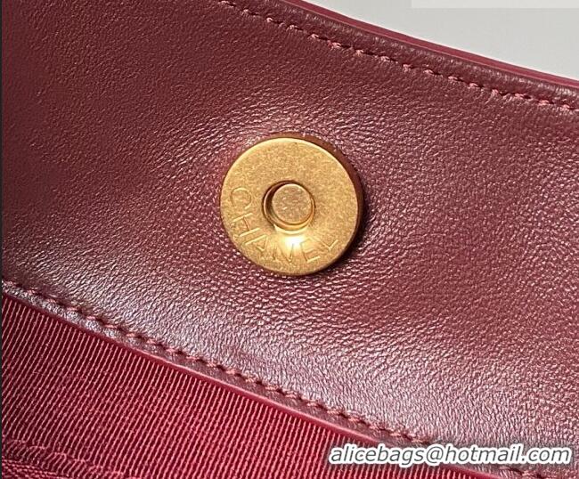 Inexpensive Design Chanel Suede Small Hobo Bag AS5970 Red 2026