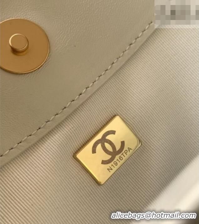 Trendy Design Chanel Calfskin Leather Small Hobo Bag AS5970 White 2026