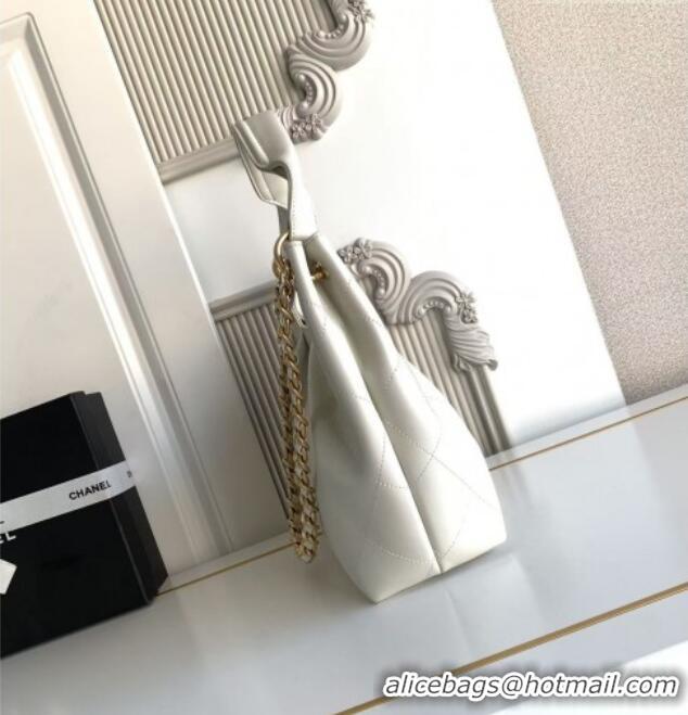 Trendy Design Chanel Calfskin Leather Small Hobo Bag AS5970 White 2026