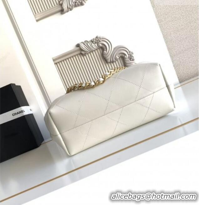 Trendy Design Chanel Calfskin Leather Small Hobo Bag AS5970 White 2026