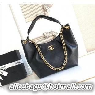 Affordable Price Chanel Calfskin Leather Small Hobo Bag AS5970 Black 2026