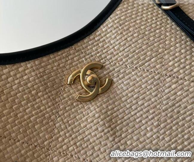 Reasonable Price Chanel Braided Straw Small Shopping Tote Bag AS6015 Beige 2026