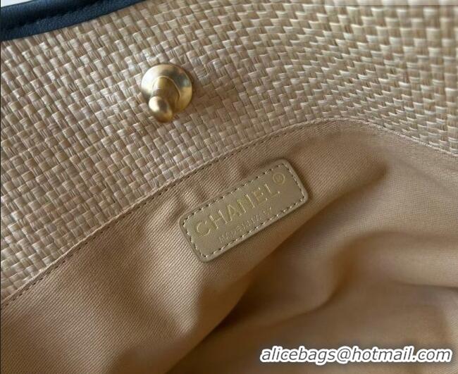 Reasonable Price Chanel Braided Straw Small Shopping Tote Bag AS6015 Beige 2026