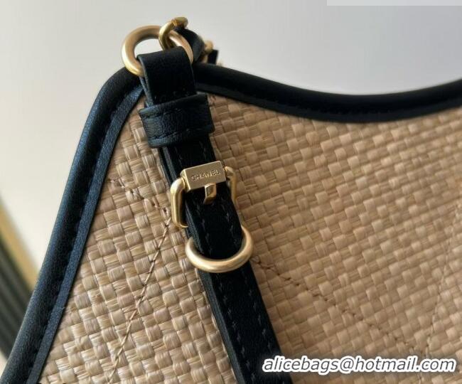 Reasonable Price Chanel Braided Straw Small Shopping Tote Bag AS6015 Beige 2026