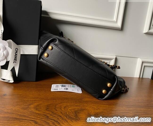 Reasonable Price Chanel Calfskin Leather Small Shopping Tote Bag AS6015 Black 2026