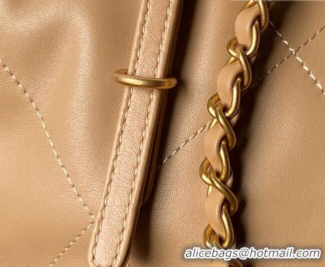 Best Price Chanel Calfskin Leather Small Shopping Tote Bag AS6015 Beige 2026