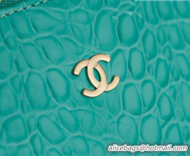 Best Design Chanel Medium Shopping Tote Bag in Crocodile Embossed Calfskin Leather AS2157 Green 2026