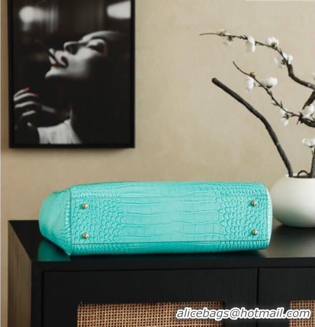 Best Design Chanel Medium Shopping Tote Bag in Crocodile Embossed Calfskin Leather AS2157 Green 2026