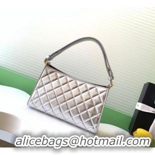Top Quality Chanel Lambskin Leather Hobo Bag AS6045 Silver 2026