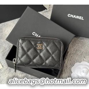Traditional Specials Chanel Grained Calfskin Leather Classic Zipped Coin Purse AP0216 Black 2026