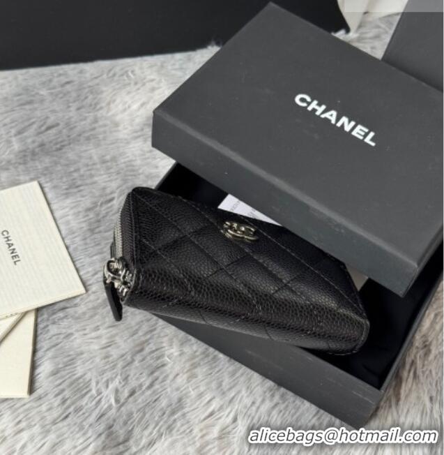 Traditional Specials Chanel Grained Calfskin Leather Classic Zipped Coin Purse AP0216 Black 2026