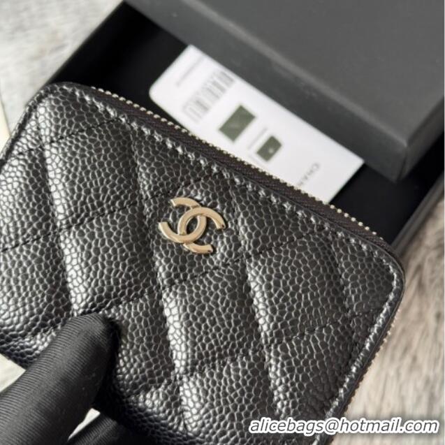 Traditional Specials Chanel Grained Calfskin Leather Classic Zipped Coin Purse AP0216 Black 2026