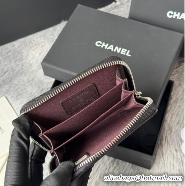 Traditional Specials Chanel Grained Calfskin Leather Classic Zipped Coin Purse AP0216 Black 2026