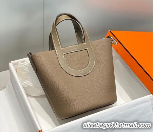 Affordable Price Hermes In-The-Loop Mini Bag 18cm in Original Calf Leather Elephant Grey/Silver 2026