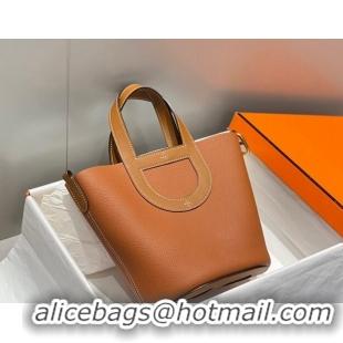 Low Cost Hermes In-The-Loop Mini Bag 18cm in Original Calf Leather 101041 Golden Brown 2026