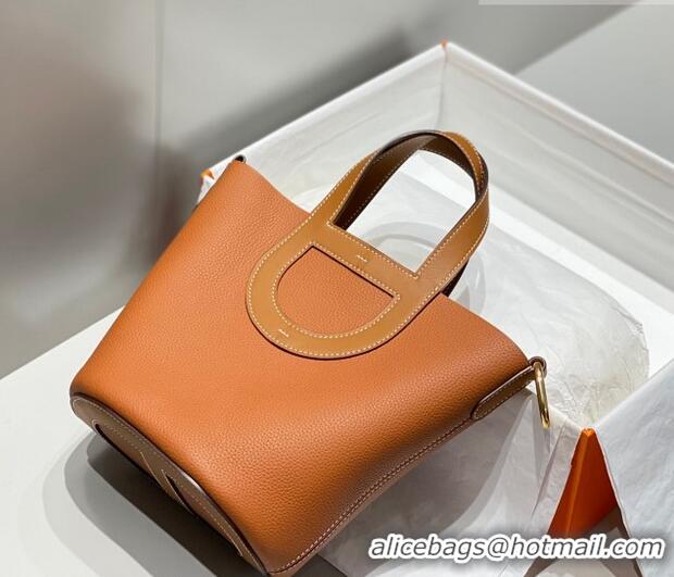 Low Cost Hermes In-The-Loop Mini Bag 18cm in Original Calf Leather 101041 Golden Brown 2026