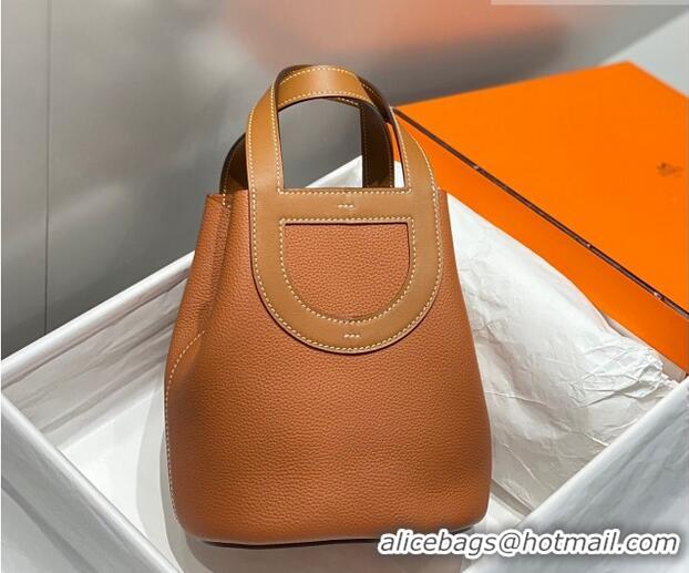 Low Cost Hermes In-The-Loop Mini Bag 18cm in Original Calf Leather 101041 Golden Brown 2026
