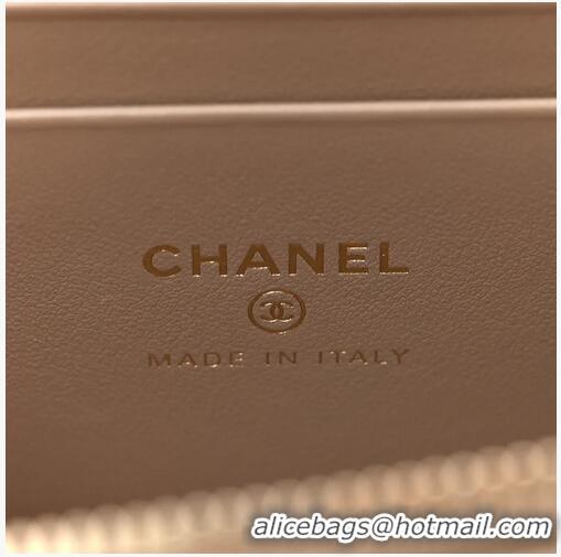 Super Quality Chanel Caviar Quilted Top Handle Slim Vanity With Chain AS9688 Dark Beige 2026