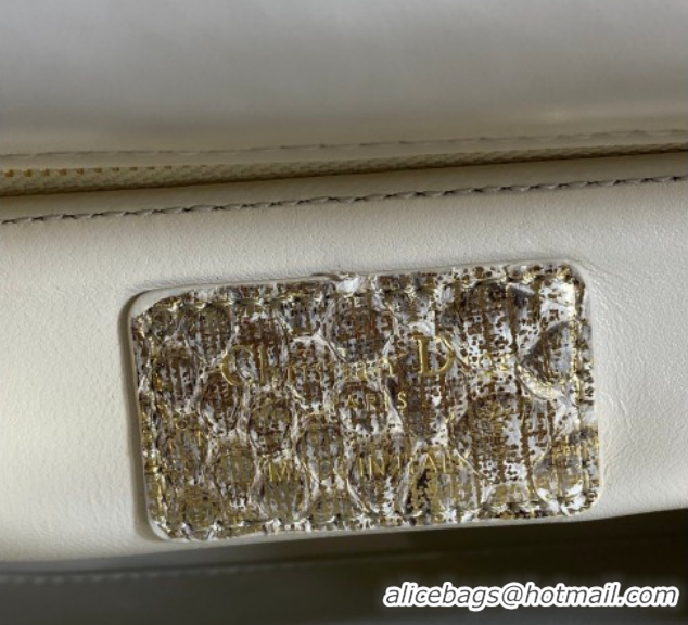 Sumptuous Dior Small Lady Dior Bag in Snakeskin Leather DR012606 Gold-Tone 2026