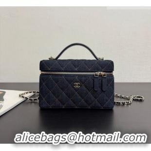 Pretty Style Chanel Quilted Denim Classic Vanity Bag with Chain AP4385 2026