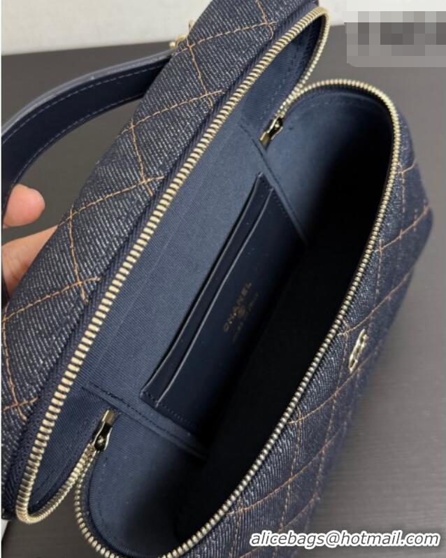 Pretty Style Chanel Quilted Denim Classic Vanity Bag with Chain AP4385 2026