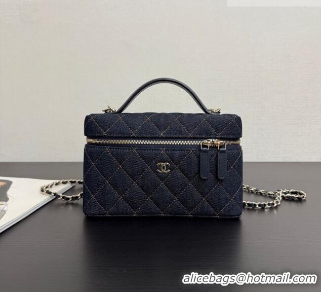 Pretty Style Chanel Quilted Denim Classic Vanity Bag with Chain AP4385 2026