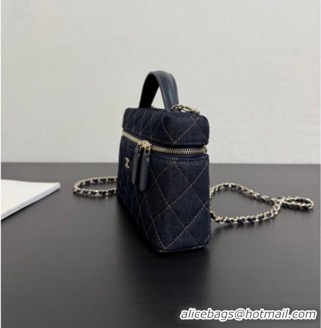 Pretty Style Chanel Quilted Denim Classic Vanity Bag with Chain AP4385 2026