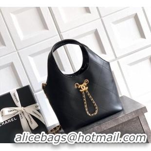 Hot Sell Cheap Chanel Calfskin Leather Small Shopping Bag AS6132 Black 2026