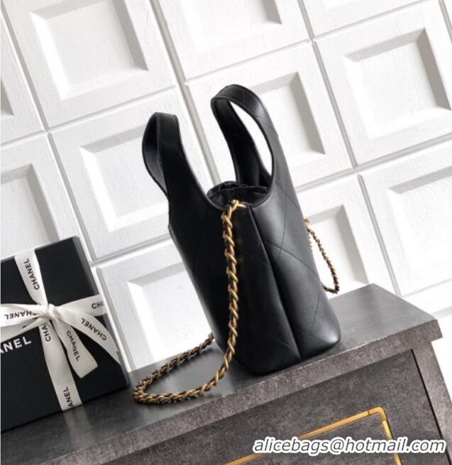 Hot Sell Cheap Chanel Calfskin Leather Small Shopping Bag AS6132 Black 2026