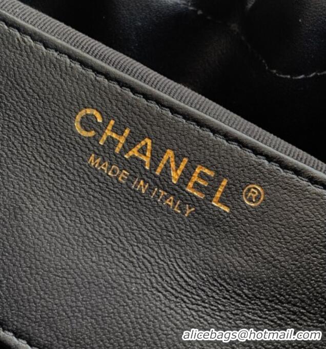 Hot Sell Cheap Chanel Calfskin Leather Small Shopping Bag AS6132 Black 2026