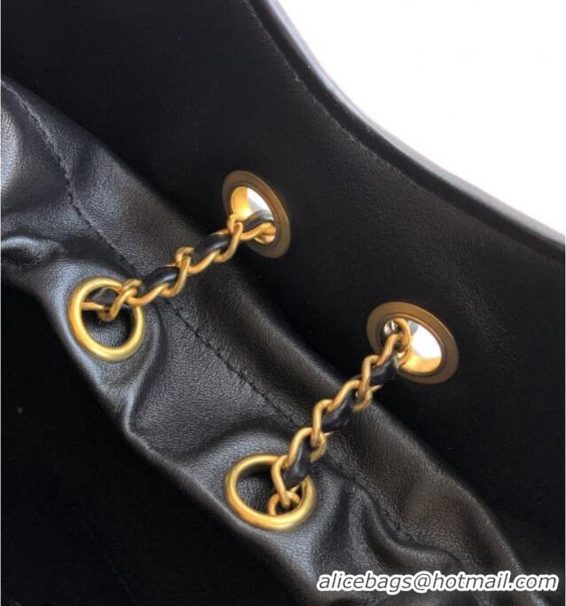 Hot Sell Cheap Chanel Calfskin Leather Small Shopping Bag AS6132 Black 2026