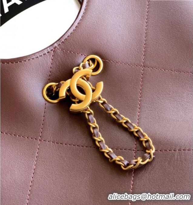 Promotional Chanel Calfskin Leather Small Shopping Bag AS6132 Coffee 2026