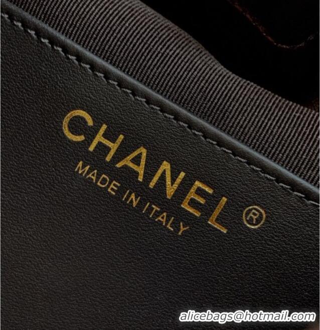Promotional Chanel Calfskin Leather Small Shopping Bag AS6132 Coffee 2026