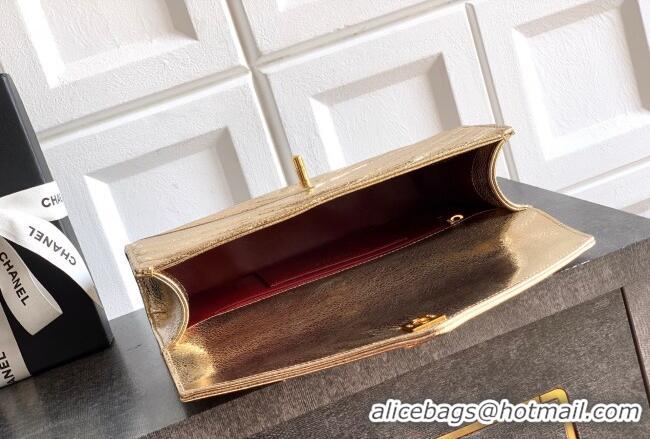 Super Quality Chanel Chevron Lambskin Leather Flap Top Handle Bag AS6044 Gold 2026