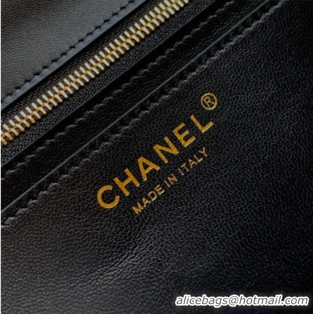 Promotional Chanel Grained Calfskin Leather Flap Bag CH020405 Black 2026