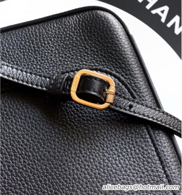 Promotional Chanel Grained Calfskin Leather Flap Bag CH020405 Black 2026