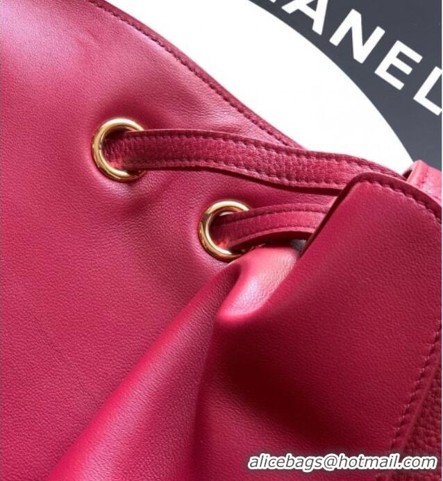 Best Quality Chanel Grained Calfskin Leather Flap Bag CH020405 Red 2026