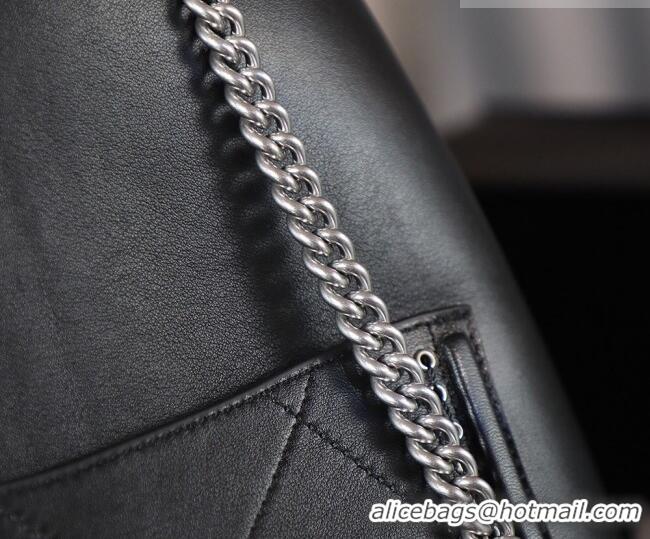 Reasonable Price Chanel Calfskin Leather & Studs Shopping Bag AS8011 Black/Silver 2026