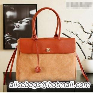Traditional Discount Chanel Grained Calfskin Leather & Suede and Boston Bag CH020407 Beige/Brown 2026