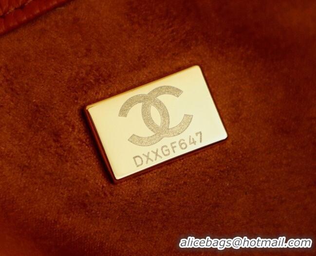 Traditional Discount Chanel Grained Calfskin Leather & Suede and Boston Bag CH020407 Beige/Brown 2026