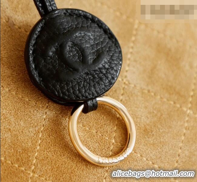 Buy Fashionable Chanel Grained Calfskin Leather & Suede and Boston Bag CH020407 Beige/Black 2026