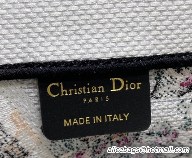 Purchase Dior Large Book Tote Bag in Pink Souvenir de Rome Embroidery 0126073 2026