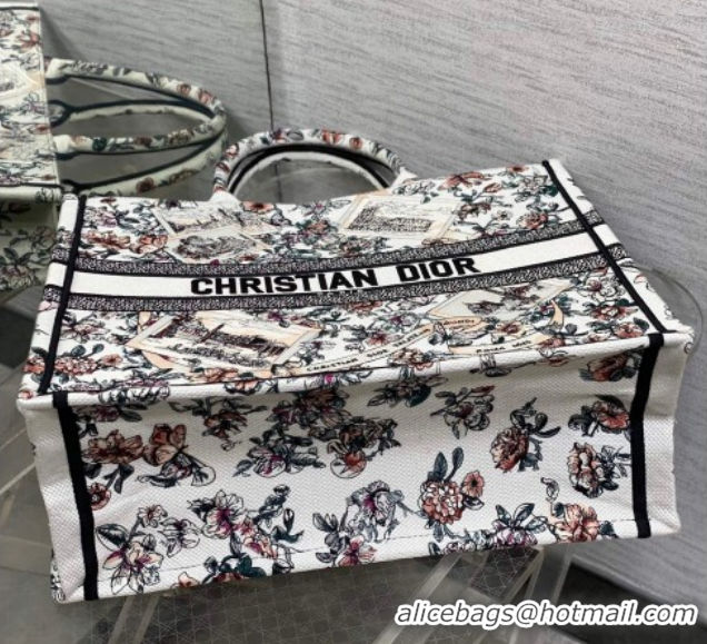 Purchase Dior Large Book Tote Bag in Pink Souvenir de Rome Embroidery 0126073 2026