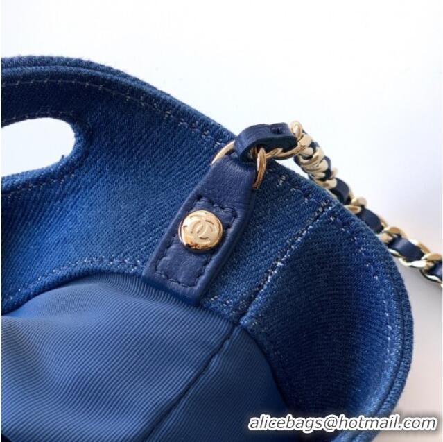 Traditional Discount Chanel Washed Denim Clutch with chain AP3656 Light Blue 2026