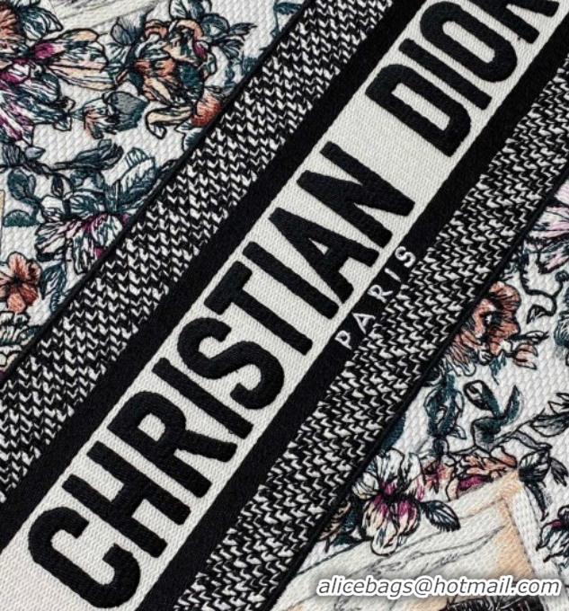 Good Quality Dior Medium Book Tote Bag in Pink Souvenir de Rome Embroidery 0126074 2026