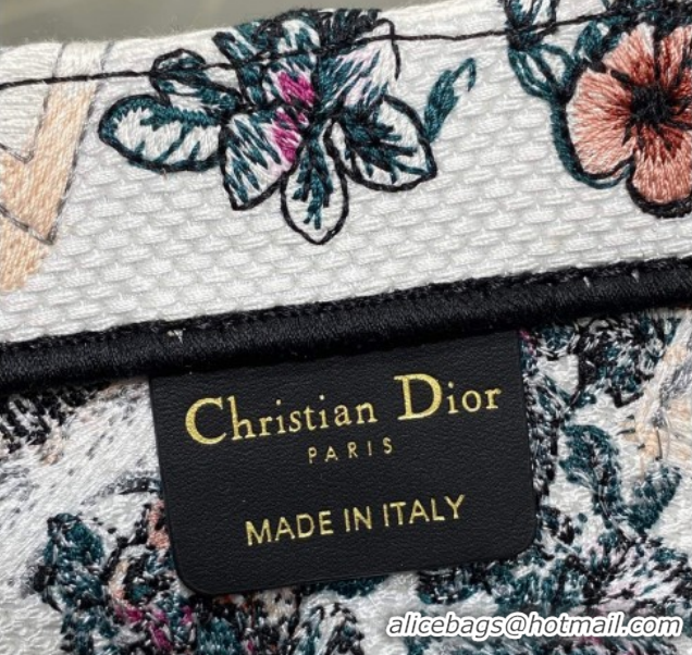 Best Grade Dior Small Book Tote Bag in Pink Souvenir de Rome Embroidery 60126075 2026