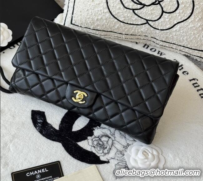 Trendy Design Chanel Quilted Lambskin Leather Clutch AP9866 Black 2026