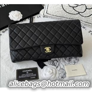 Good Product Chanel Quilted Grained Calfskin Leather Clutch AP9866 Black 2026