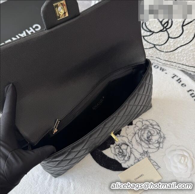 Good Product Chanel Quilted Grained Calfskin Leather Clutch AP9866 Black 2026